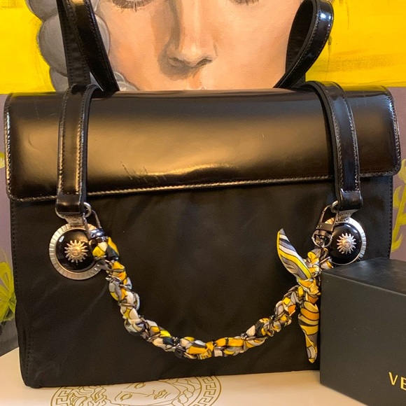 Versace Collection Handbags - ⭐️RAFFLE⭐️Vintage Versace Starburst Shoulder Bag with original dust bag